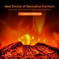 thumbnail image 4 of Gymax 1500W Portable Electric Fireplace Heater w/ Remote Control Walnut, 4 of 10