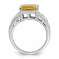 thumbnail image 5 of Sterling Silver Yellow & Clear CZ Ring QR1459, 5 of 11