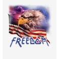 thumbnail image 2 of Americana Freedom Eagle Adult White Long Sleeve Hoodie-XS, 2 of 3