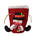 thumbnail image 1 of Christmas Doll Bag Christmas Eve Bag Mini Doll Bag With Drawstring Christmas Candy Shaped Bag Reusable For Children's Holiday Party Packaging Solid Wrapping Paper Christmas Valentines Wrapping Paper, 1 of 4