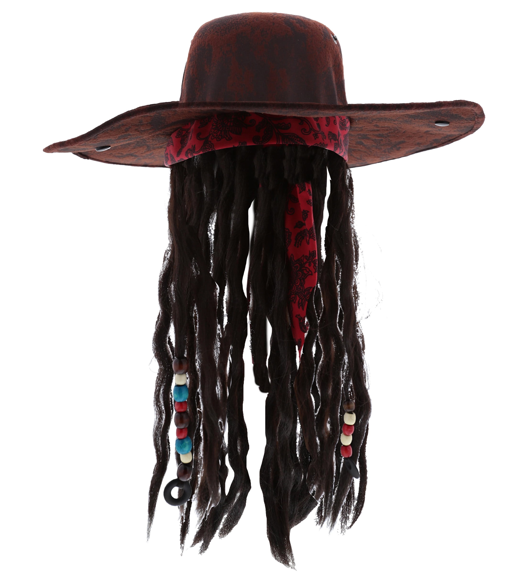 Attitude Studio Pirate Hat, Hair Dreads 