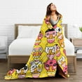 thumbnail image 5 of ZNDUO Cartoon Noodle Food Pattern Throw Blanket, Lightweight Cozy Soft Throw Blanket for Couch, 60"x50" Throw Blankets for Bed, 5 of 8