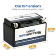 thumbnail image 5 of Zipp Battery Ytz10s-bs (ytz10s 12 Volts,8.6 Ah, 190 Cca) Motorcycle Battery for Yamaha Fz-09 850 Cc Year (14-17), 5 of 8