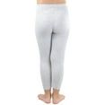 thumbnail image 7 of ToBeInStyle Girls' Fitted Full Length Leggings - Heather Grey - Large, 7 of 7