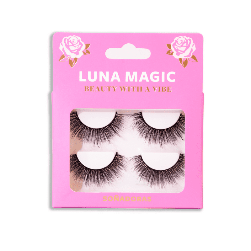 Luna Magic Faux Mink False Eyelashes, 2 Pairs, Sonadoras