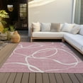 thumbnail image 6 of Addison Rugs Chantille Indoor/Outdoor Transitional Geometric, Abstract Pink Washable Rectangle Rug, 9' x 12', 6 of 6