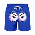 thumbnail image 3 of Summer Casual Shorts With Print Lightweight Comfortable Elastic Waist Outdoor Sports Wear, 3 of 3