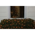 thumbnail image 3 of Northlight Mini Incandescent Net Style Christmas Lights - 4' x 6' - Orange - Green Wire, 3 of 4
