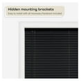 thumbnail image 3 of Cordless Room Darkening Mini Blind - 46 Inch Width, 64 Inch Length, 1" Slat Size - Black - Cordless GII Deluxe Sundown Horizontal Windows Blinds for Interior by Achim Home Decor, 3 of 6