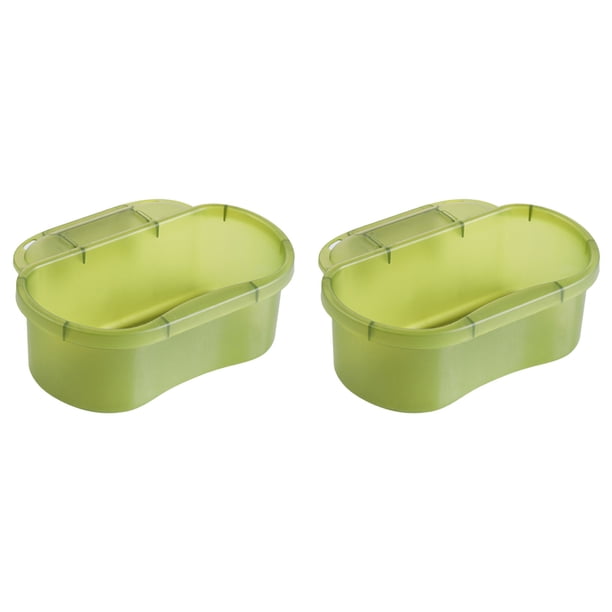 XWSHYW Cestas Cesta Multiusos y Gotas Filtradas En Agua, Práctico Organizador Colgante, Contenedor de Almacenamiento para Restos de Frutas Del Hogar, Salsa de Estar, Pantalla de Filtro Verde