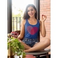 thumbnail image 2 of Fingerprint Heart Racerback Tank Women -Image by Shutterstock, Female XX-Large, 2 of 4