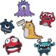 thumbnail image 1 of 6 piezas Mignon Monstre Modle Sac Dos Veste Et Jeans, Amusant Et Cratif Monstre Broderie, Dcalque Tissage Tiquette Diy Tissu Rparation Dcoration, 1 of 5