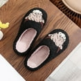 thumbnail image 6 of WOYY Winter Furry Slippers For Women Cute Cow Print Warm Comfort Indoor House Shoes, 6 of 8