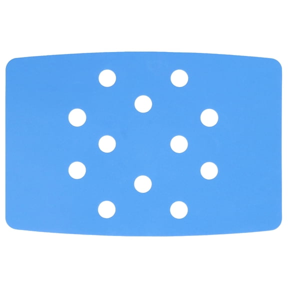 BIMZUC Portable EVA Shower Chair Cushion – Blue, Perforated Design, Paste‑Fixed, Warm & Non‑Slip, Ideal for Bathing & Gardening