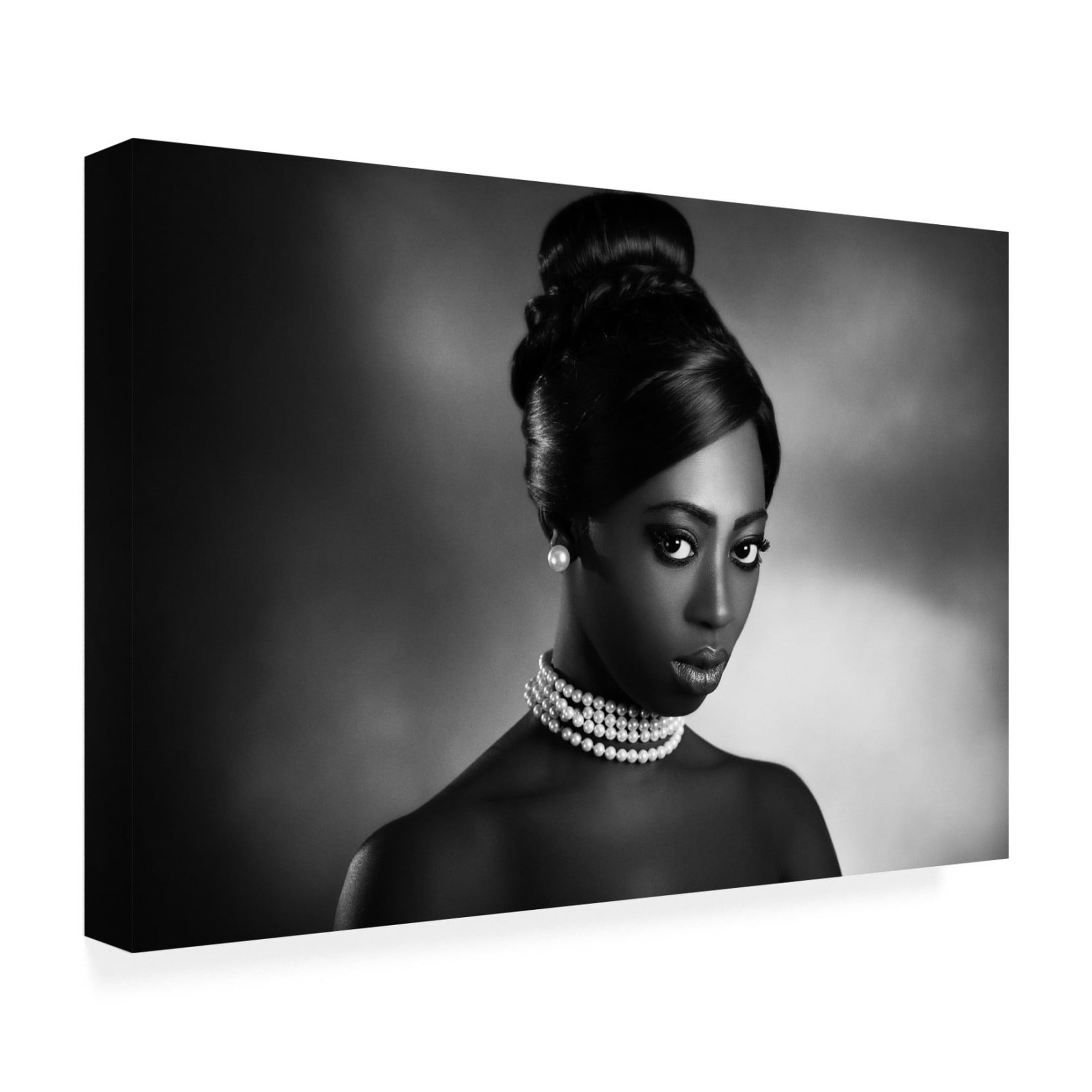 Canvas Wall Art - Peppe Tambe 'The White Pearls' Wall Art for Living Room, Bedroom, or Office Décor by Trademark Fine Art - 24 x 16 Inches