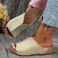 thumbnail image 6 of Mepaouo Summer Sandals for Women 2025 Platform Wedge Slides Arch Support Orthotic Casual Walking Shoes, 6 of 8