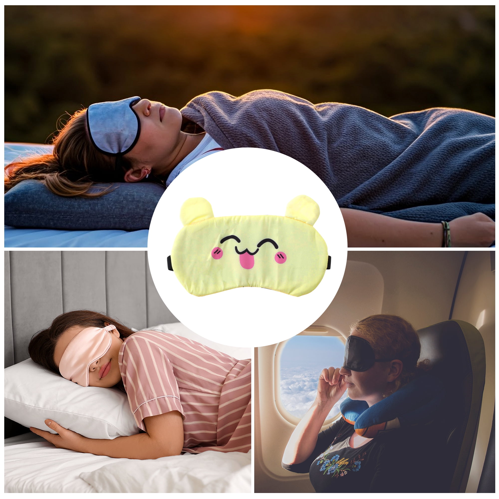 Unique Bargains Durable Funny Eye Mask for Comfortable Sleep Anywhere Anytime