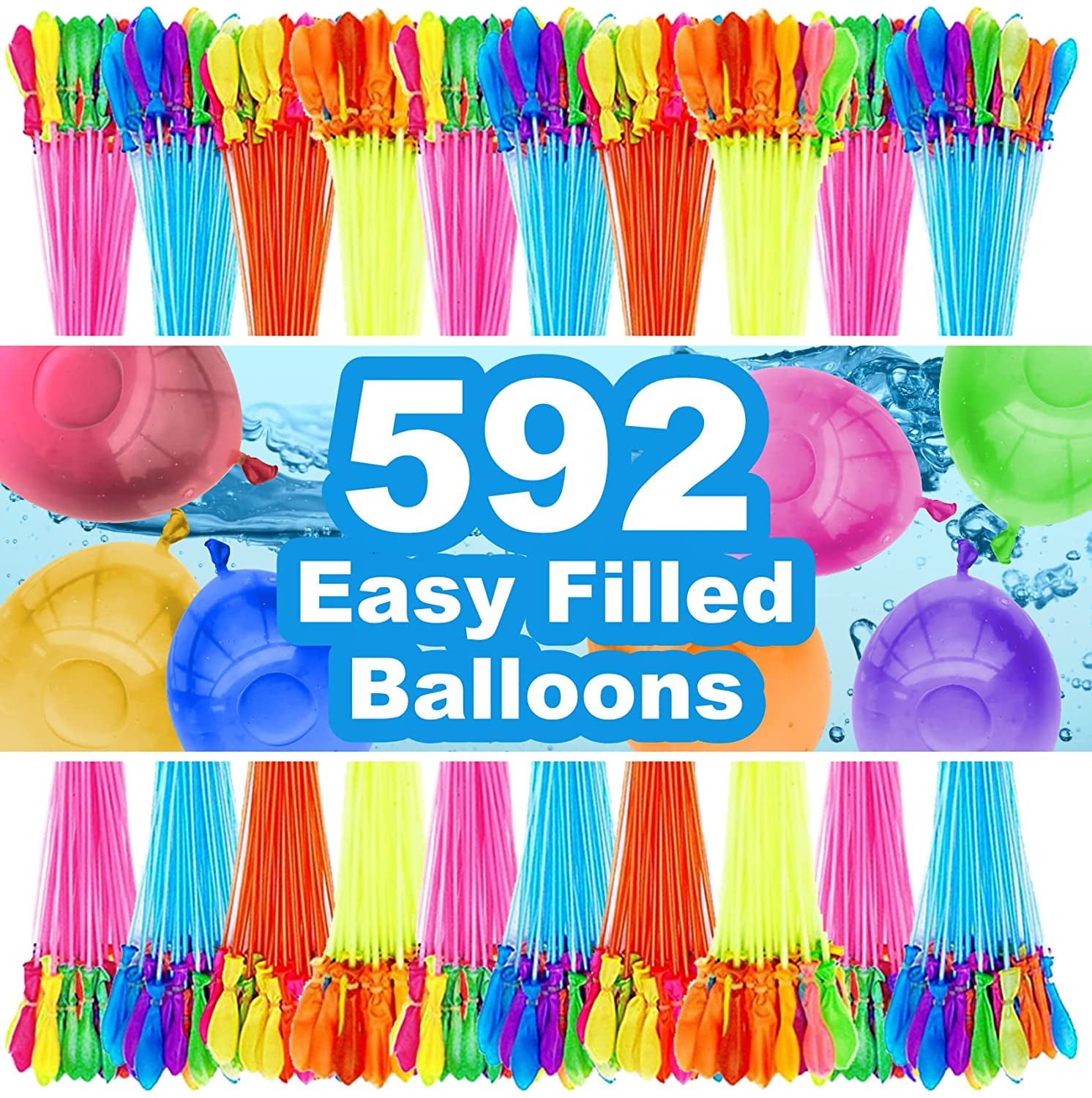 Water Balloons for Kids Girls Boys Balloons Set Quick Fill 666 Balloons 18 Bunches for Party Games Swimming Pool Outdoor Summer Fun 18 Bunch -40 