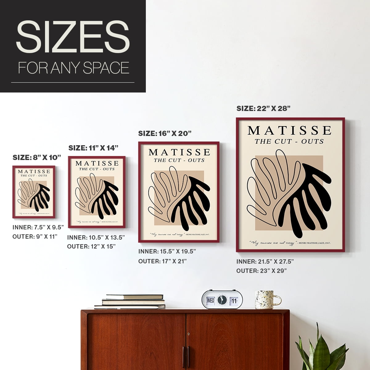 Matisse XCIX Framed Print - Solid Wood