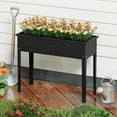 thumbnail image 4 of Costway 40" Raised Garden Bed with Legs Metal Elevated Planter Box Drainage Hole Backyard, 4 of 8