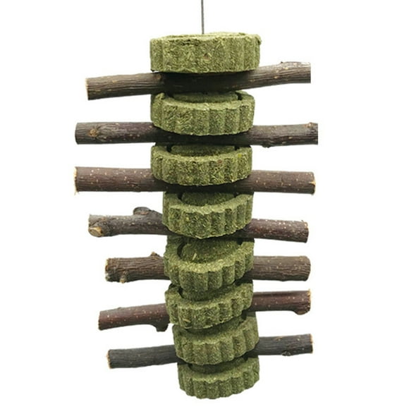 Rabbit Chew Toy Organic Natural Hanging Bunny Chewing Sticks Rabbit Wood Sticks