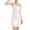 White, variant on Abomasnow Womens Satin Silk Pajama Dress Casual Sleeveless Backless Sleepwear Dress One Piece V Neck Lace Lounge Wear