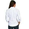 thumbnail image 2 of Scully PSL-063-WHT-M Female Cantina Shirt - White- Medium, 2 of 2