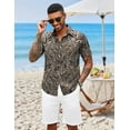 thumbnail image 5 of COOFANDY Mens Summer Shirts Floral Hawaiian Shirts Short Sleeve Casual Beach Wear Clothing, 5 of 6