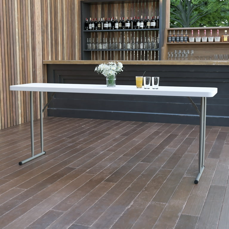 Narrow plastic table discount