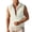 #02 Beige 【Mix & Match: Choose Your Favorites】, variant on Men's Solid Color Sleeveless Stand Up Collar Zipper Cardigan Jacket | Tech Packable Vest | Stand-Up Collar, Sleeveless, Zip Front, Multiple Pockets, Nylon Spandex | Zenithor,Black M