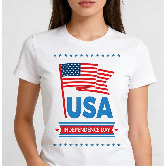 Bgstyu American Flag Tee Tops Women USA Graphic Tees 4th of July Shirts USA Flag Star and Stripes Patriotic T-Shirt Tops 250 Anniversary USA Shirt