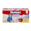 huggies little movers diapers, size 6 giant pack, 84 count