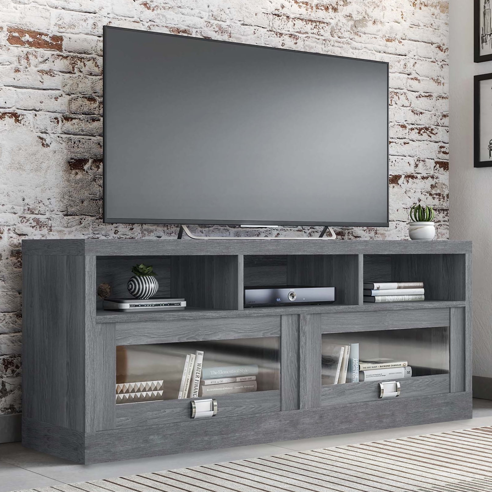 Techni Mobili 58" W Durbin TV Stand for TVs Up to 75", Grey