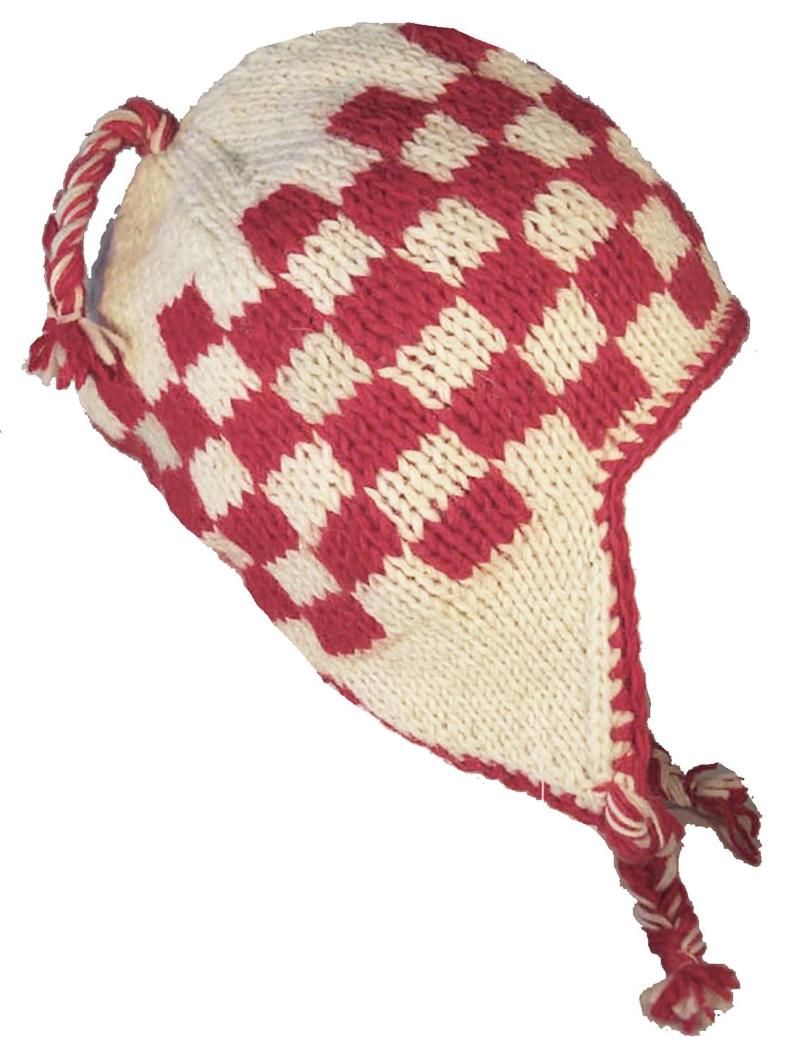 Headchange Wool Winter Chullo Beanie Fleece Lined Toque Cap Ear