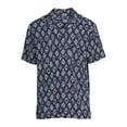 thumbnail image 5 of George Men's Printed Button Front Shirt with Short Sleeves, 5 of 5