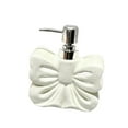 thumbnail image 3 of Kuntesetty Bow Hand Soap Dispenser Cute Ceramic Soap Bottle for Lotion Shampoo Bathroom White, 3 of 7