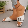 thumbnail image 5 of Viluyesy Slippers for Women Open Toe Comfortable Non-Slip Womens Graceful Footwear White Size 40, 5 of 10