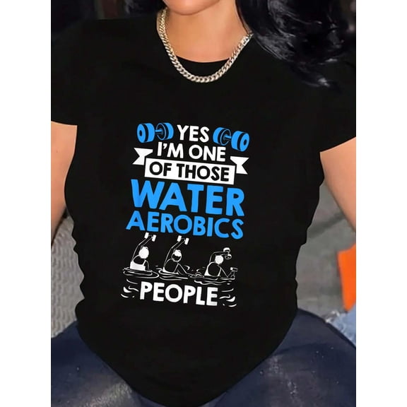 Water Fitness Aqua Aerobics Workout Water Aerobic Exercise T-Shirt