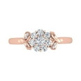 thumbnail image 3 of Round Diamond Cluster Ring Band in 14K Rose Gold (1/2 Carat) (Ring Size 8.25) (SI1-SI2 Clarity), 3 of 4