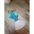 thumbnail image 4 of Macrame Cute Captus Bohemian Handmade | Tiny Keyring| Bag Accessories | Gift Idea, 4 of 9