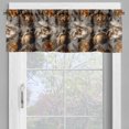 thumbnail image 4 of Ambesonne Peony Valance & Curtain, Vintage Floral Nostalgia Art, 55"x36", Dimgray Caramel Eggshell, 4 of 7