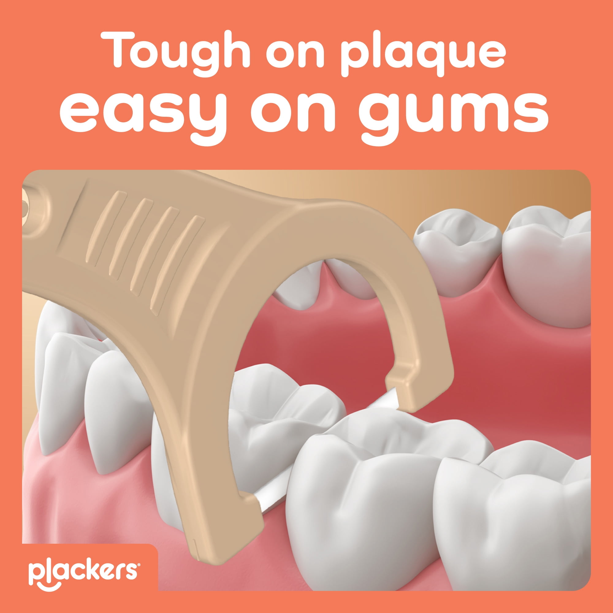 Plackers® Gum Defense Floss Picks with Coconut Oil, Refreshing Coconut Flavor, Gentle, 75 Count