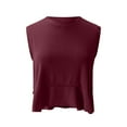 thumbnail image 5 of Yigetop Workout Tops for Women Women Activewear Running Workouts Yoga Sport Tank Tops Shirt Womens Tank Tops Wine M, 5 of 7