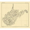 thumbnail image 2 of Marshall 16x15 White Modern Wood Framed Museum Art Print Titled - West Virginia - Marshall 1916, 2 of 4