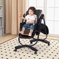 thumbnail image 4 of Costway Baby High Chair with Wheel Folding Baby Dining Chair Adjustable Height & Recline Black, 4 of 11