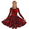 thumbnail image 3 of Tauxra Robe à Manches Longues pour Femmes, Robe Patineuse Extensible Évasée, Robe de Soirée Formelle à Col Rond et Tournoyante pour Femmes, Robe Basique Décontractée Unie à Manches Longues, 3 of 6