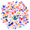 6A, variant on Colorful Stickers Butterfly Stationery Stickers Floral Kids Stickers for Luggage Laptop Suitcase