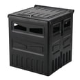 thumbnail image 1 of Inodoro portátil plegable con tapa, taburete de almacenamiento para inodoro de coche, orinal de viaje portátil Negro Zulema Baño portátil, 1 of 4