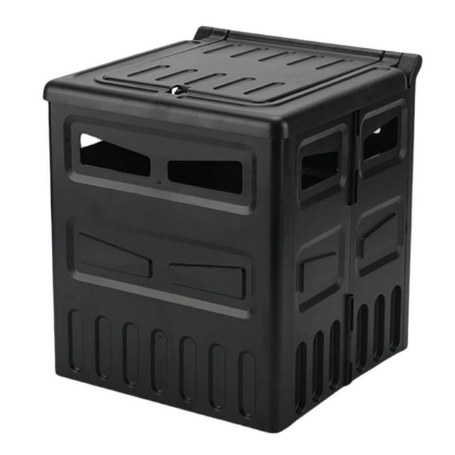 Inodoro portátil plegable con tapa, taburete de almacenamiento para inodoro de coche, orinal de viaje portátil Negro Zulema Baño portátil