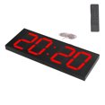 thumbnail image 2 of LED Pendule, Processeur de Bras Horloges Électroniques Numériques 50M Distance Visible Luminosité Stable Nous Plug 100240v pour les Métros Lumière Rouge, 2 of 8